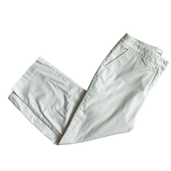 Chico’s Tan Capri Pants Flat Front Lightweight SZ S - Picture 13 of 13